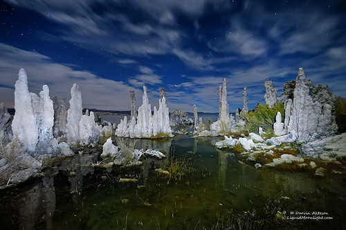 california statepark longexposure sculpture mountain lake reflection nature strange rock night stars landscape mono desert nevada sierra formation yosemite monolake range tufa highsierra starlight easternsierra darvin atkeson darv liquidmoonlightcom