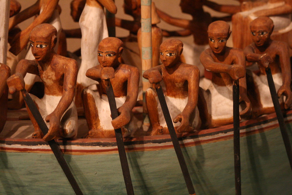 Funerary Boat being Rowed