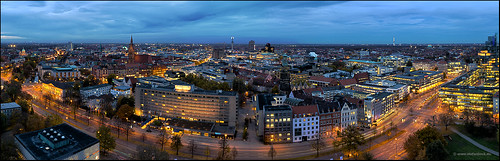 panorama night nacht hannover bluehour blauestunde 2011 canon7d