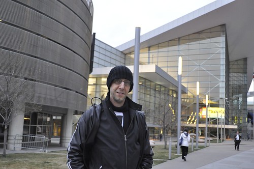 Michael Keara in front of the convention center