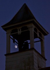 280/365: Friday, October 7, 2011: Moon and Bell Tower