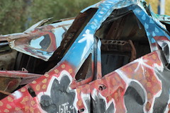 Graffitied Car