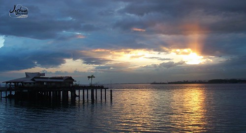 sunset sea dock philippines davao samalisland samal