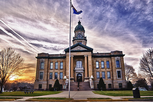 thanksgiving county old trees sky usa building brick nature stone wisconsin landscape photography day lafayette image pentax pavement flag photograph darlington courthouse kr flagpole hdr 2011 darlingtonwisconsin lafayettecountycourthouse kohlbauer hardpancom marckohlbauer