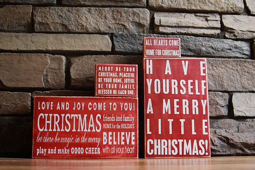 wooden christmas signs