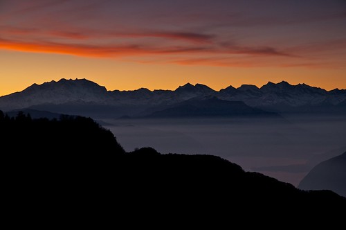 sunset orange alps fog rosa monte reds alpi osservatorio astronomia montagna varese foschia campodeifiori cdf schiaparelli 21100