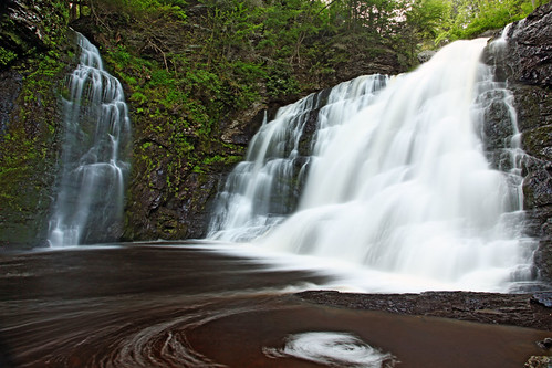 waterfall pennsylvania poconos raymondskillfalls june2011 delawaregapnationalrecreationarea
