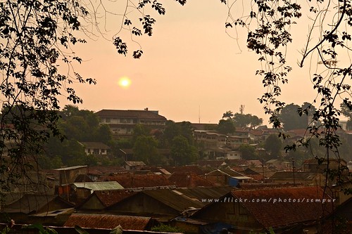 city sunset urban indonesia java downtown afternoon westjava bogor
