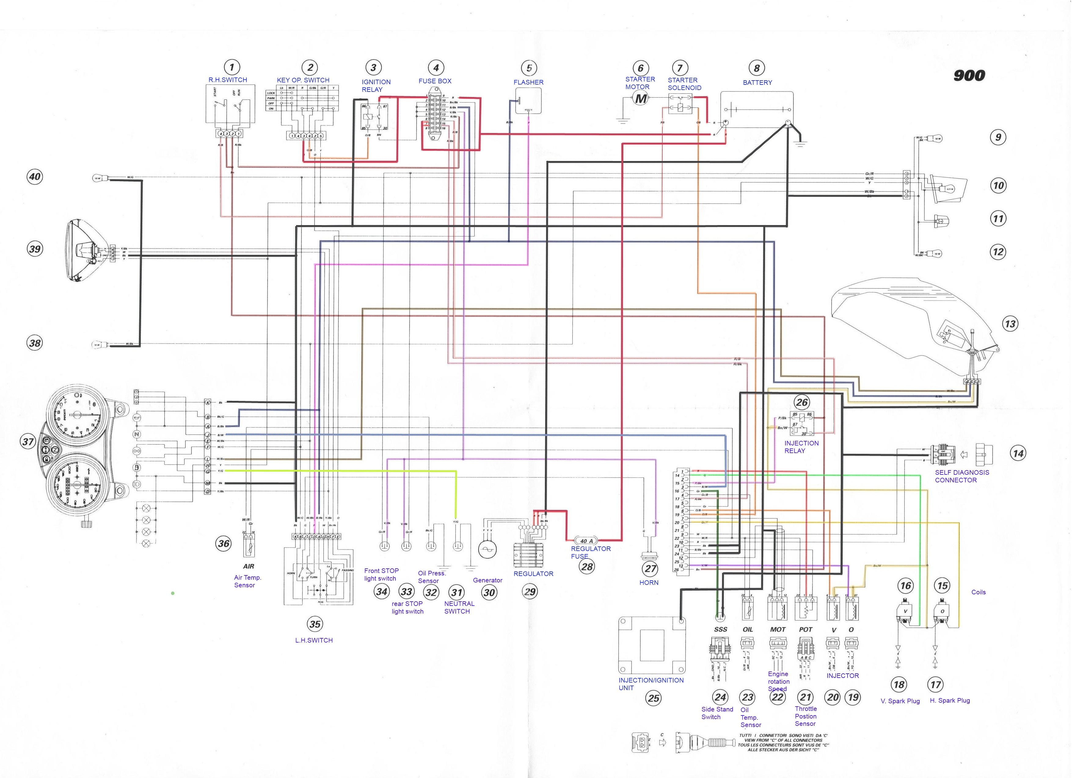Need Help 750/800/1000ie wiring diagrams - Ducati.ms - The ... ducati monster 620 ie wiring diagram 