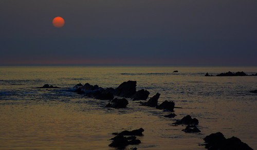 sea sunrise rocks