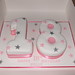 18th Numbers Birthday Cake Pink / Silver Stars