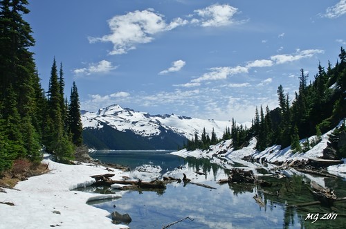 park trees cloud mountain lake snow canada mountains reflection tree ice nature water rock clouds forest reflections nikon rocks walk hike glacier garibaldi