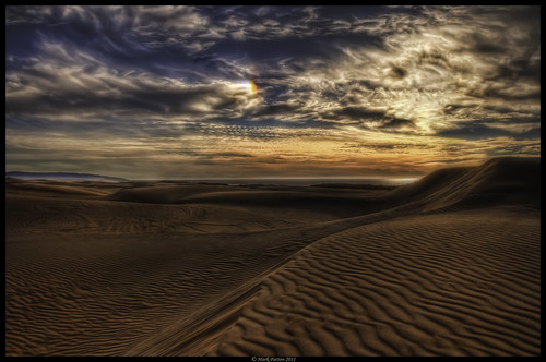 ocean california sunset clouds sand nikon dunes yinyang oceano d90