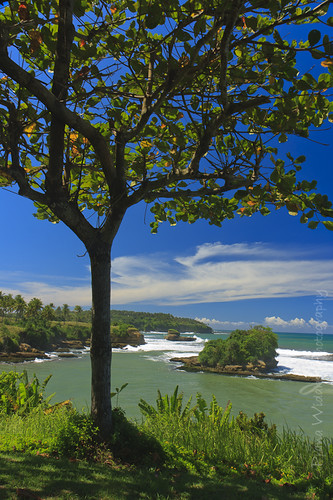 sea seascape beach indonesia landscape waterfall jawabarat ujunggenteng purwasedarciracap