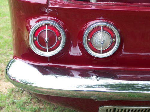 red chevrolet sedan chevy taillight 1963 corvair 2dr