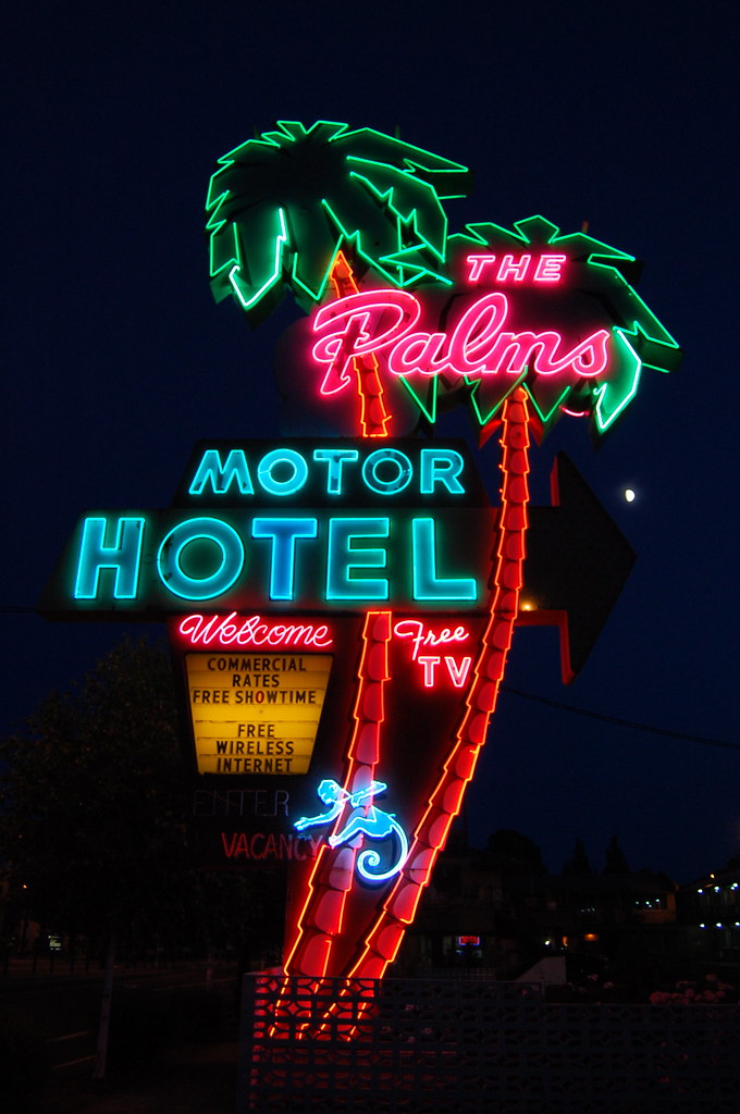 The Palms Motor Hotel - 3801 North Interstate Avenue, Portland, Oregon U.S.A. - July 8, 2011