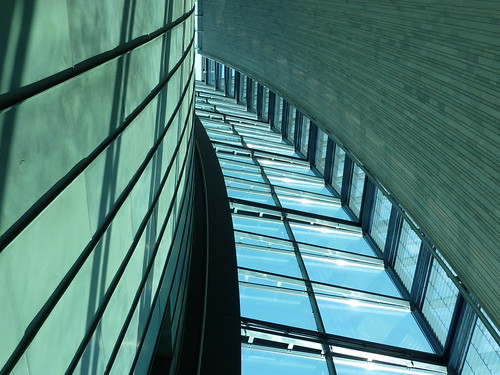 blue abstract art lines museum architecture modern tallinn estonia angle curves diagonal kumu contemporaryarchitecture