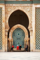 Fountain at Hassan II mosque