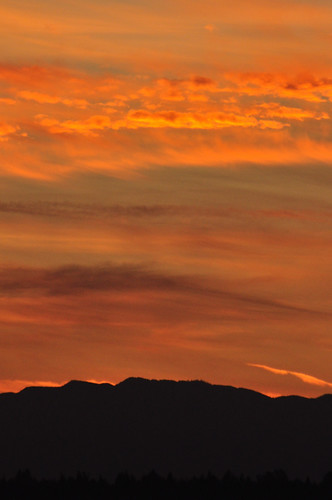 sky orange mountain yellow clouds sunrise nikond90 sunriselatesept2011