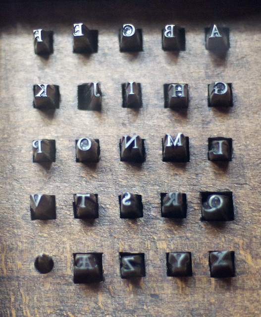 The original Garamond typeface punches