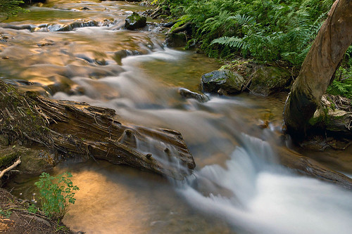 longexposure water creek gold evening colorado stream cascade glenwoodcanyon hanginglaketrail