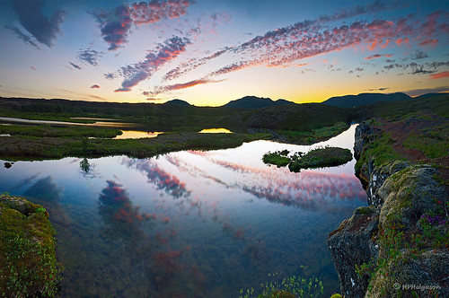 panorama reflection iceland midnight thingvellir þingvellir summernight speglun miðnætti silfra sumarnótt hphson sonyslta55