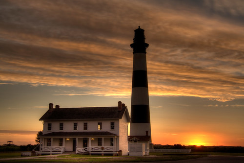 sun lighthouse clouds sunrise early nc northcarolina outerbanks hdr obx bodieislandlighthouse darecounty davidhopkinsphotography ncpedia