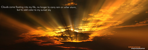 life sunset orange sun clouds god rays gkreationsphotography