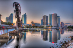 Cass Street Bridge and Downtown Tampa