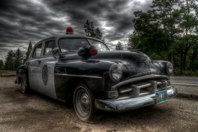 Plymouth Police Car in O'Brien, Oregon