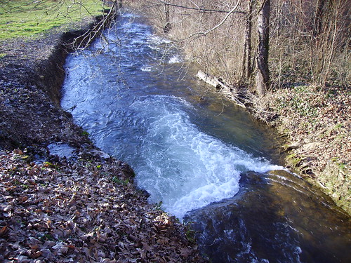 rivière courant ruisseau remous levelling topographie débit talweg nivellement oxygénation
