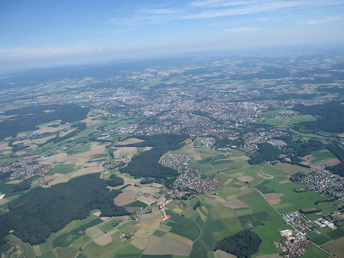 city germany bayern deutschland bavaria aerialview stadt deu bayreuth luftbild airview oberfranken airpicture badneustadt 16072011