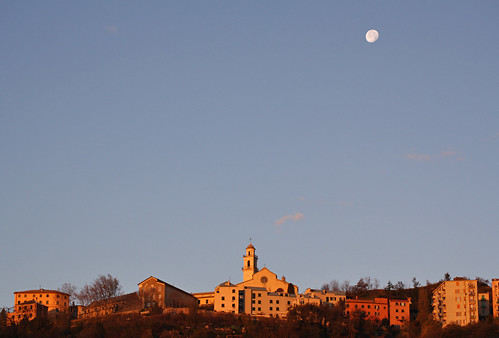 moon sunrise italia alba luna genova campi santuariodicoronata