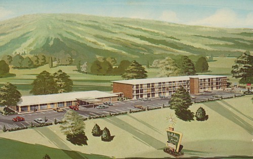 vintage virginia postcard motel holidayinn salem 1972