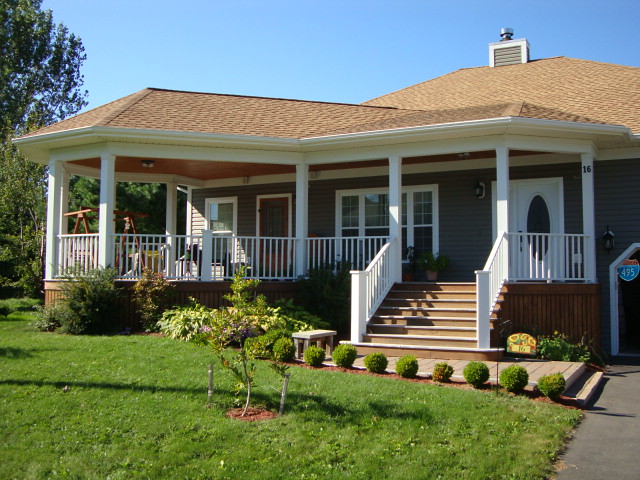 Home in Wolfville with oversized front Porch