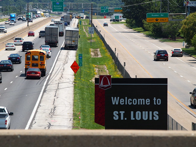 Welcome to St. Louis Sign along I-44 in Fenton, MO_P6301898 | Flickr - Photo Sharing!