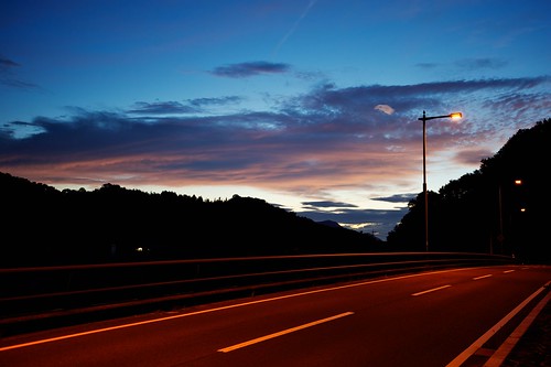 road street sunset japan nikon nikkor fx kagawa 道路 夕焼け 香川 d700 1635mmf4gvr ©jakejung