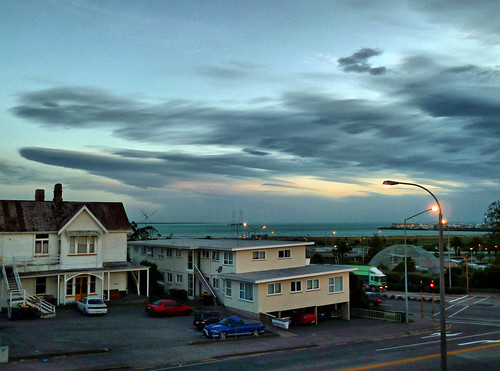 newzealand sky clouds port sunrise grey dawn lights canterbury nz drama timaru hdr sunup daybreak