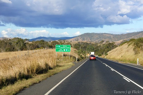 road trip clouds australia qld queensland roadsign
