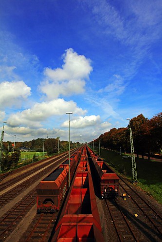 autumn sky clouds train germany landscape leaving europe wideangle migration nordenham