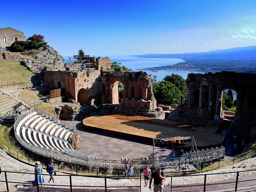 italy greek site ruins theatre roman sicily taormina théâtre italie ruines sicile romains grecs taormine mygearandme