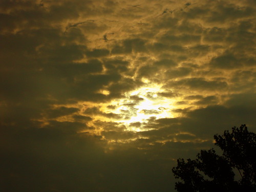 sky tree clouds mi sunrise michigan scenic walker
