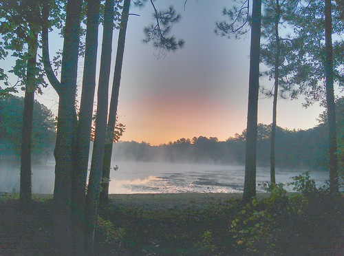 autumn lake fall fog sunrise nc pond smoke north northcarolina southern pines carolina powells 2012 southernpines flickrandroidapp:filter=none
