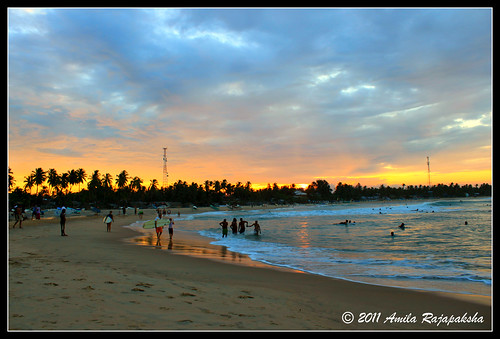 sunset beach nature bay flickr estrellas srilanka amila arugam rajapaksha