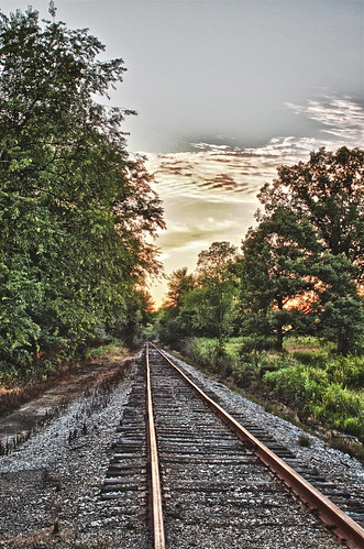 railroad sunset ohio summer tracks july hdr railroadtracks ruralohio