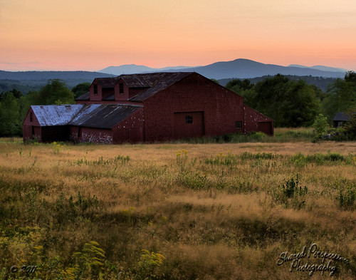 trees sunset red sky mountains building field barn landscape maine hdr cornish sonya200 sharedperspectivesphotography