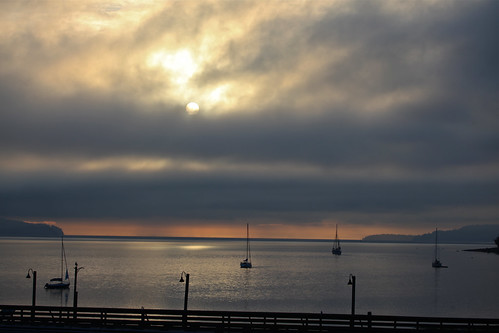 clouds sunrise boats cloudy sailboats coupeville