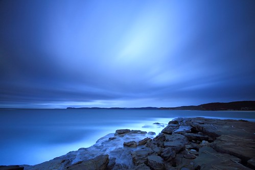ocean blue winter sea storm water clouds rocks australia nsw centralcoast puttybeach