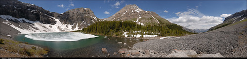 panorama canada landscape scenery banff bourgeaulake