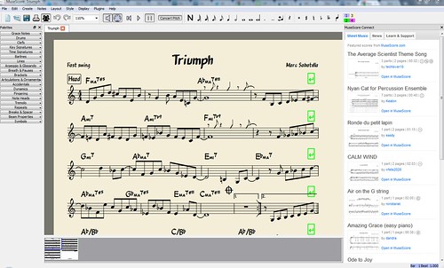 Making lead sheets with MuseScore 1.1